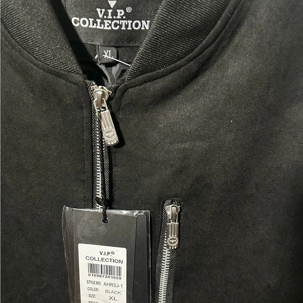V.I.P Collection Men's Black Bomber Jacket